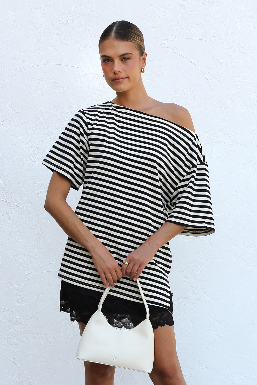Tahlea Top BLACK STRIPE OMFORT