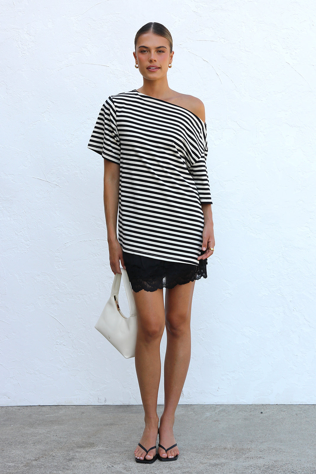 Tahlea Top BLACK STRIPE OMFORT