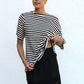 Tahlea Top BLACK STRIPE OMFORT