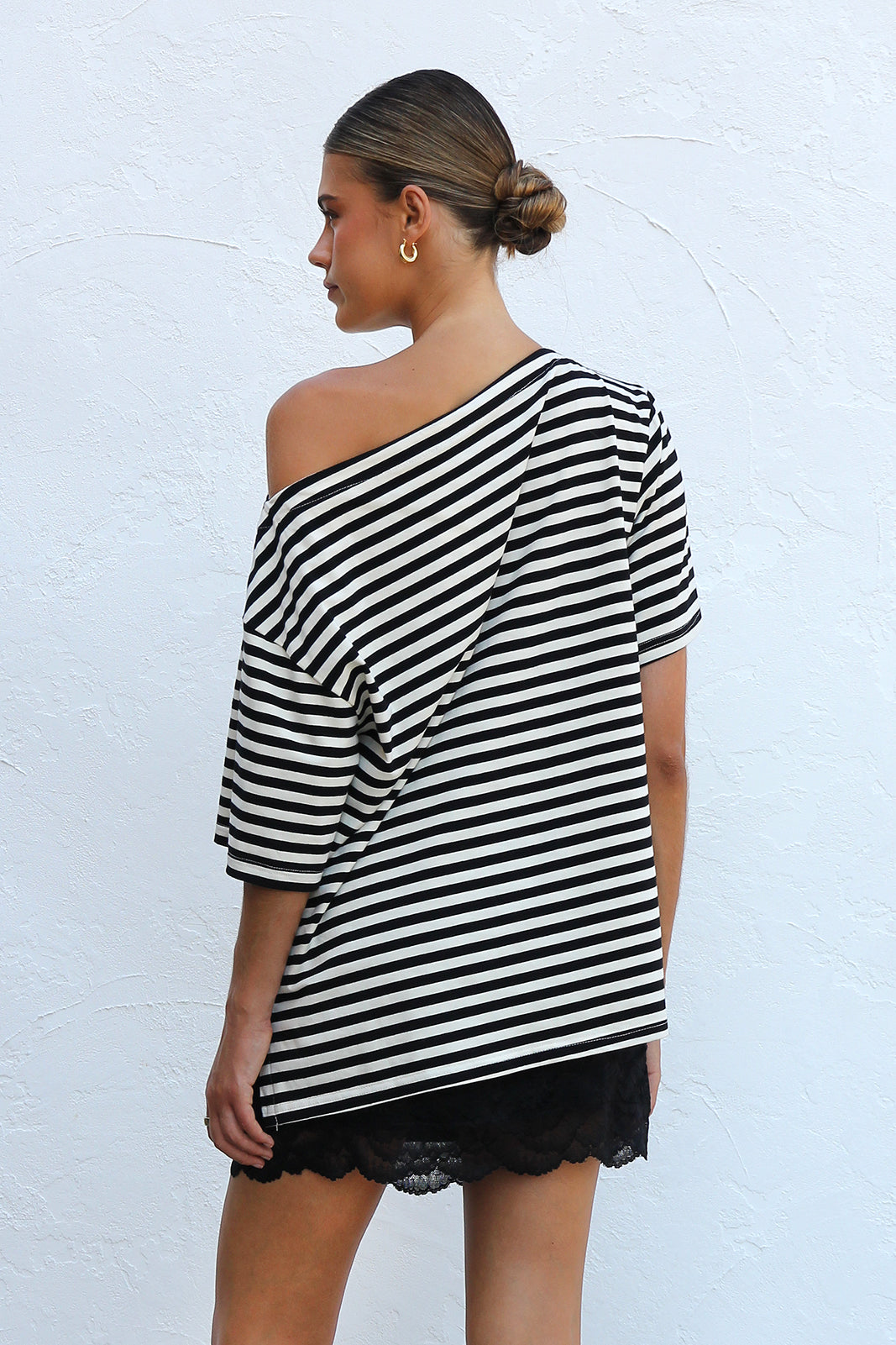 Tahlea Top BLACK STRIPE OMFORT