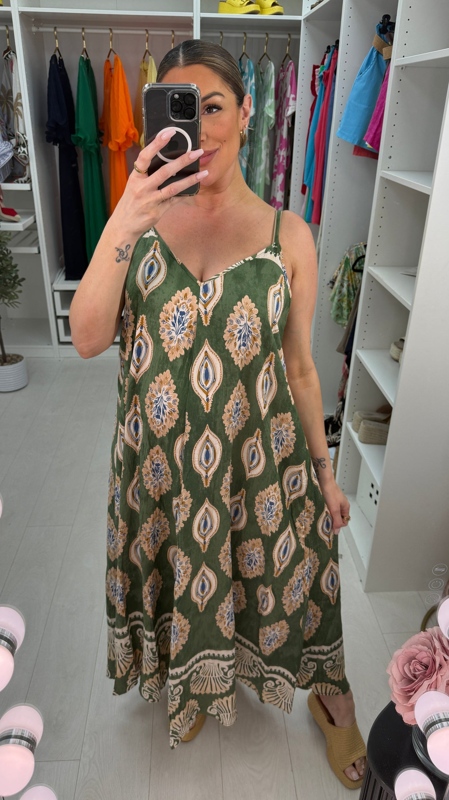 Charlene Strappy Loose Fit Maxi Dress OMFORT