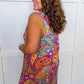 Dear Scarlett Lizzy Pocketed Dress in Multi Color Paisley OMFORT