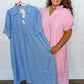 Picnic Perfect Gingham Midi Dress in Pink OMFORT