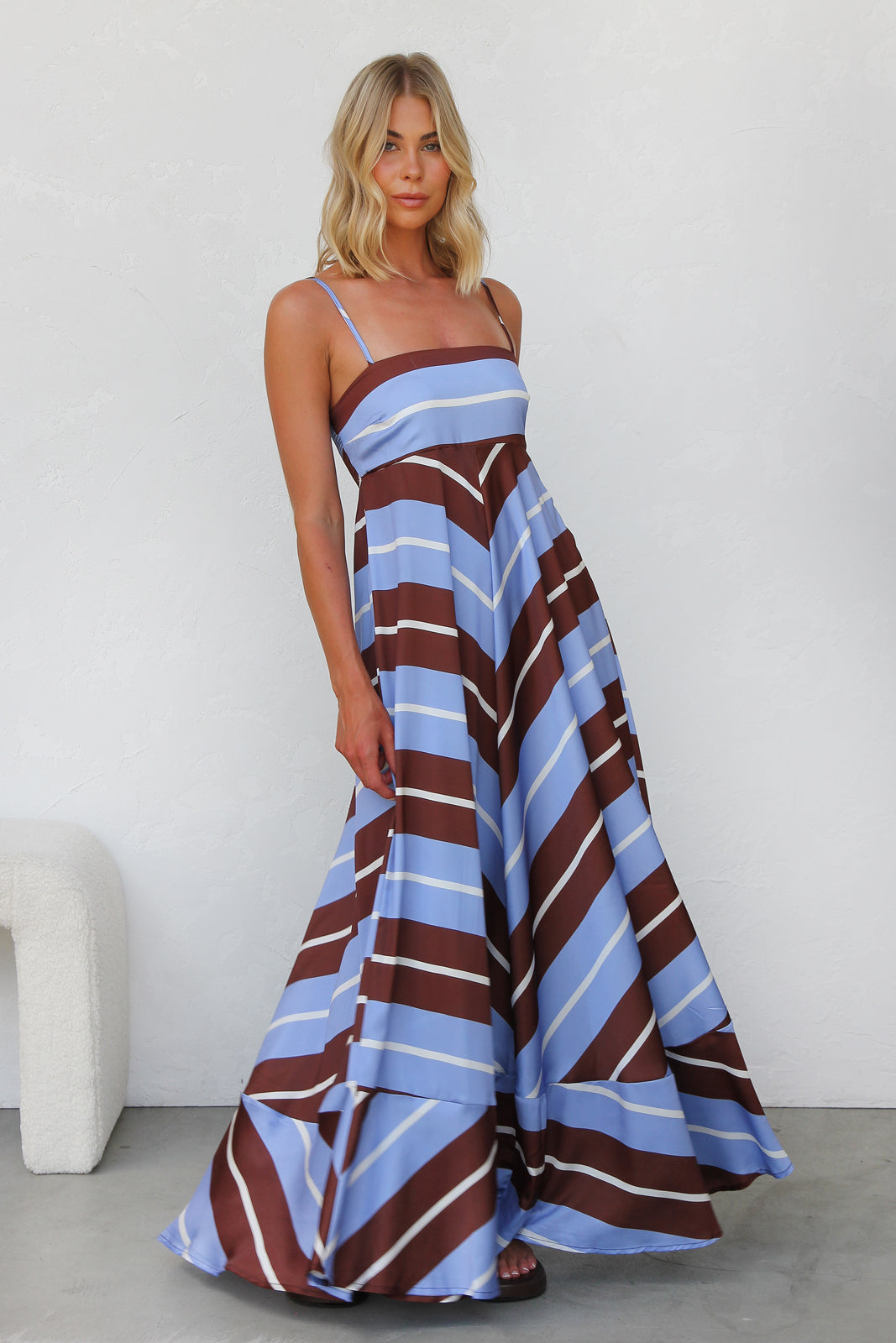 Bailey Dress BLUE/BROWN OMFORT