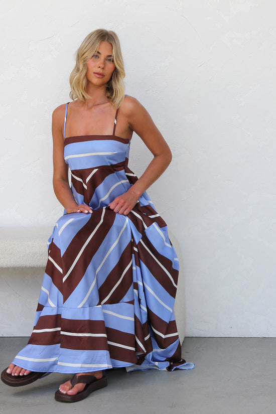 Bailey Dress BLUE/BROWN OMFORT