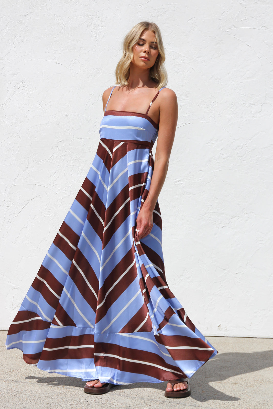 Bailey Dress BLUE/BROWN OMFORT