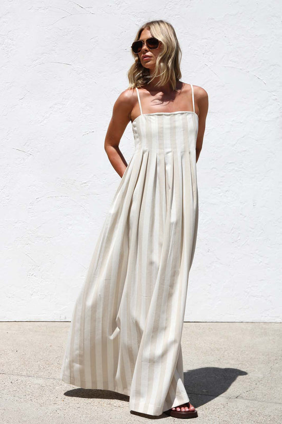 Leesa Maxi Dress BEIGE OMFORT