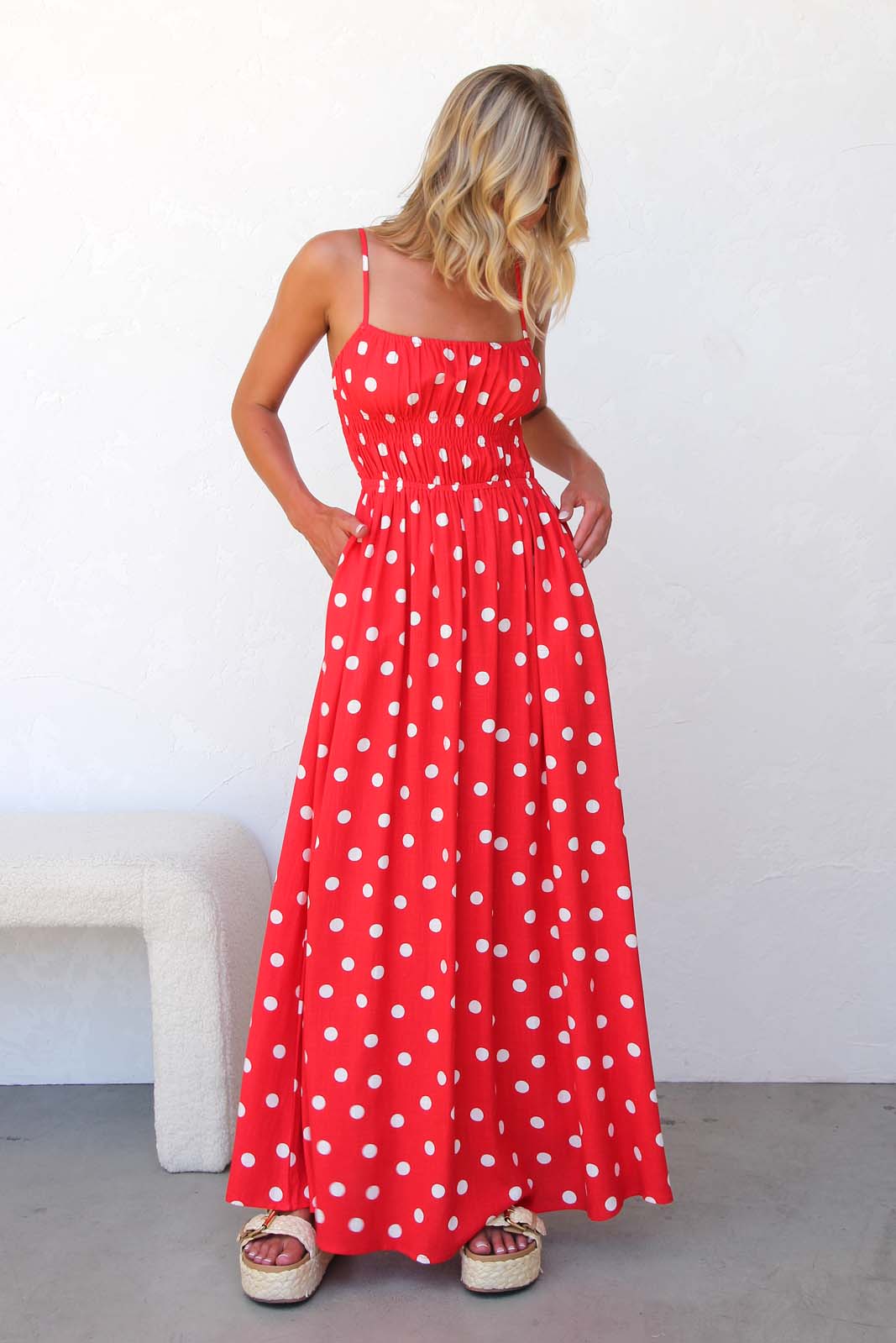 Clarissa Maxi Dress RED OMFORT
