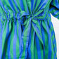 Stripe Me Pretty Dress in Blue & Green OMFORT