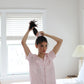 Bamboo Gingham Scrunchie OMFORT