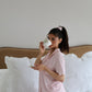 Bamboo Gingham Scrunchie OMFORT