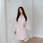 Ruffle Bamboo Gingham Robe OMFORT