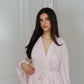 Ruffle Bamboo Gingham Robe OMFORT