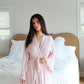 Ruffle Bamboo Gingham Robe OMFORT