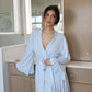Ruffle Bamboo Gingham Robe OMFORT