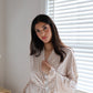 Ruffle Bamboo Gingham Robe OMFORT
