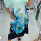 Quincie Floral Print Loose Fit Dress OMFORT