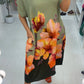 Quincie Floral Print Loose Fit Dress OMFORT