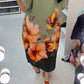 Quincie Floral Print Loose Fit Dress OMFORT