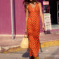 Loren Dress In Papaya OMFORT