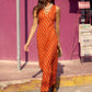 Loren Dress In Papaya OMFORT