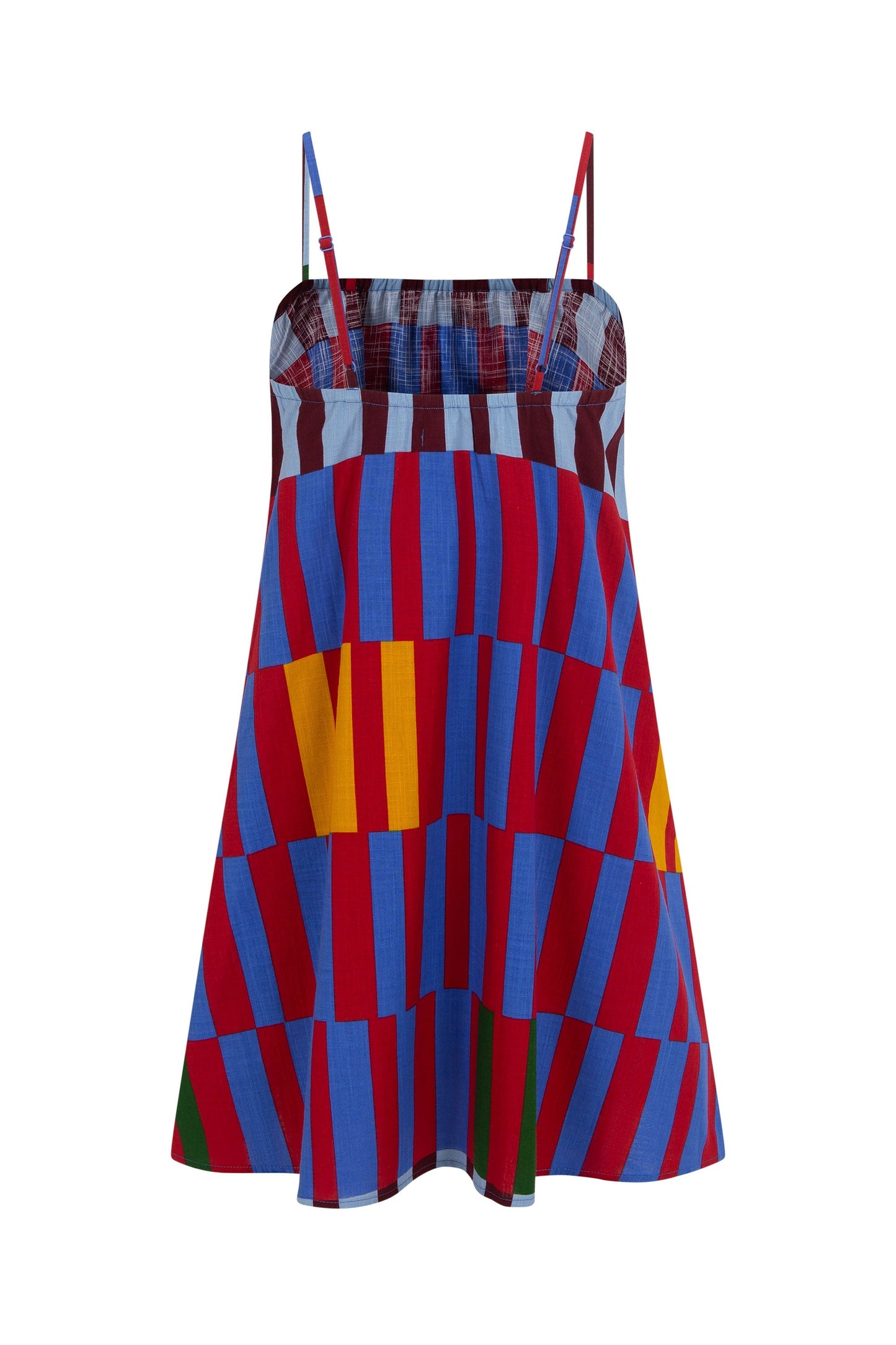 Ramie Mini Dress In Ataya OMFORT