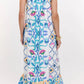 Nothing Like It Blue Floral Midi Dress OMFORT