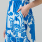 Iva Floral Pismo Button Down Flutter Maxi Dress OMFORT