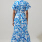 Floral Alna Button Up Midi Dress OMFORT