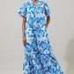 Floral Alna Button Up Midi Dress OMFORT