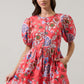 Oreanna Floral Alba Puff Sleeve Mini Dress OMFORT