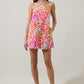 Nomi Floral Amory Halter Mini Dress OMFORT