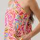 Nomi Floral Amory Halter Mini Dress OMFORT