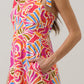 Nomi Floral Hendy Shoulder Tie Maxi Dress OMFORT