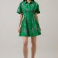 Alix Button Down Mini Dress Saura Floral OMFORT