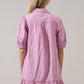 Marvia Striped Levy Button Down Shift Dress OMFORT