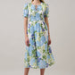 Tamry Smocked Midi Dress Khloey Floral OMFORT