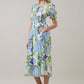 Tamry Smocked Midi Dress Khloey Floral OMFORT