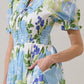 Tamry Smocked Midi Dress Khloey Floral OMFORT