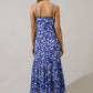 Hagny Pleated Midi Dress Kian Floral OMFORT