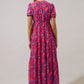 Monaco Long Tiered Maxi Dress Averly Geo OMFORT