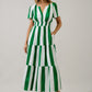 Rony Smocked Maxi Dress Pilmar Stripe OMFORT