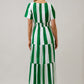 Rony Smocked Maxi Dress Pilmar Stripe OMFORT