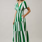 Rony Smocked Maxi Dress Pilmar Stripe OMFORT