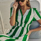 Rony Smocked Maxi Dress Pilmar Stripe OMFORT