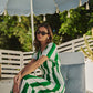 Rony Smocked Maxi Dress Pilmar Stripe OMFORT