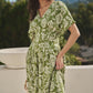 Melda Floral Pleated Midi Dress OMFORT