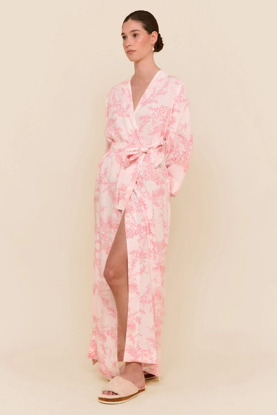 Alice Kimono Robe - Summer Toile - Pink OMFORT