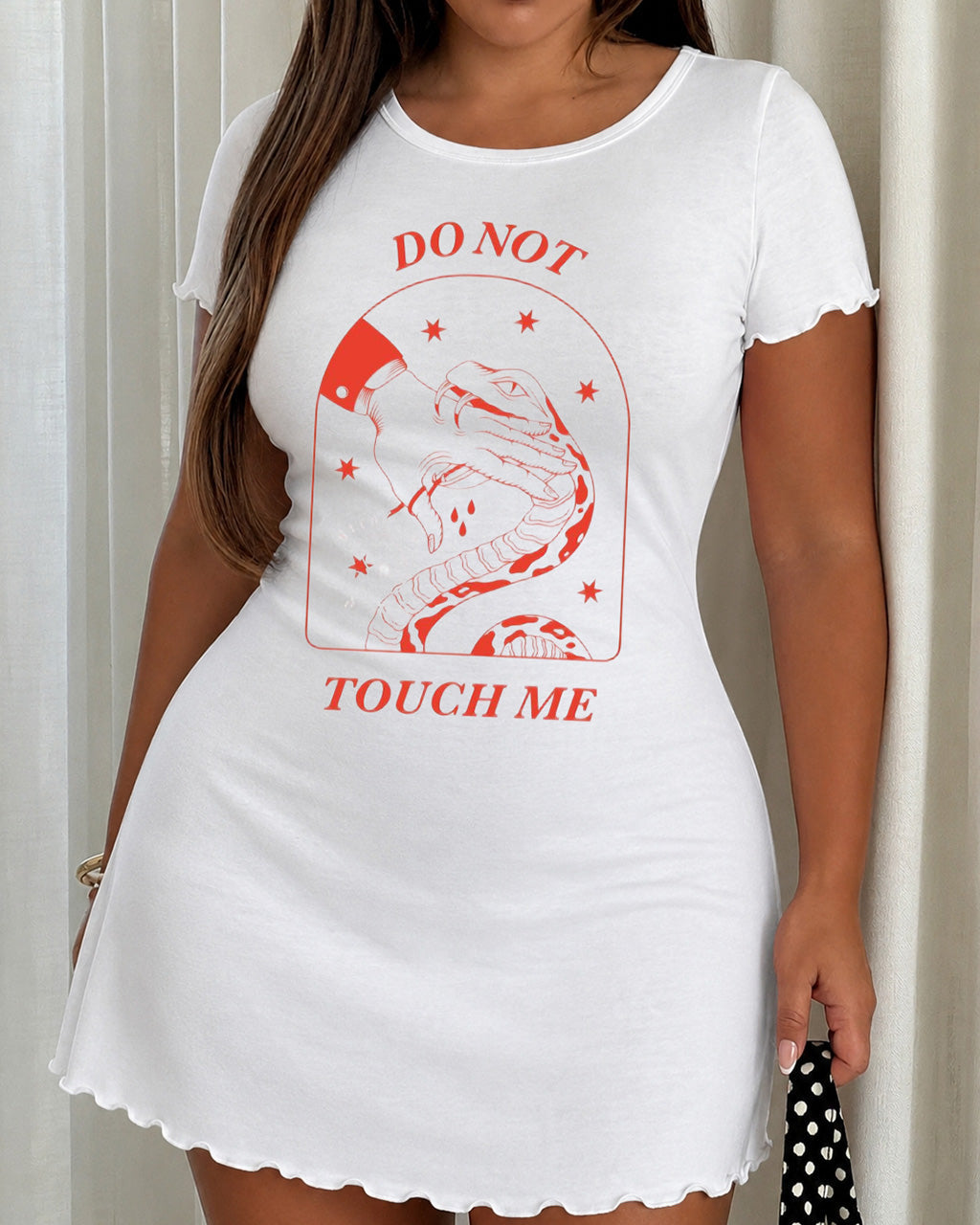 "Do Not Touch Me" Snake Print Nightdress (XS-5XL) OMFORT