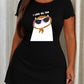 "I Love Me, Too" Fashion Cat Print Nightdress (XS-5XL) OMFORT